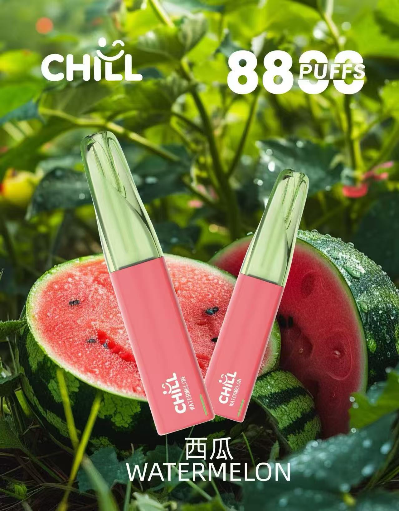 CHILL 8800口拋棄式電子煙｜長效續航一次性電子煙｜冰涼水果口味 Vape-VAKA糖果雲煙館