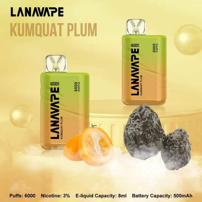 LANA BAR BC 6000 Puffs 拋棄式電子煙｜大容量一次性主機｜Mesh Coil網狀霧化芯｜Type-C快充長續航電子煙-VAKA糖果雲煙館