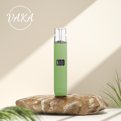 VAKA 皮革主機｜高級皮革質感｜雙檔功率調節｜LED電量顯示｜Type-C 快充｜通用一代煙彈-台灣現貨