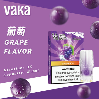 【VAKA煙彈】一代七彩發光彈 新品替換型透明發光煙彈 一盒三入 通用一代主機-台灣現貨