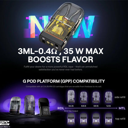 Uwell Caliburn咖喱G3 Pro空倉（4顆裝）原廠正品-台灣現貨秒發