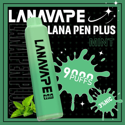 LANA 9000口拋棄式電子煙｜15ML大容量煙油｜長效續航水果口味一次性電子煙-VAKA糖果雲煙館