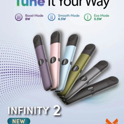 RELX Infinity 2 悅刻無限六代主機｜三段功率模式・智慧顯示・極致口感｜通用relx四，五代煙彈-台灣現貨