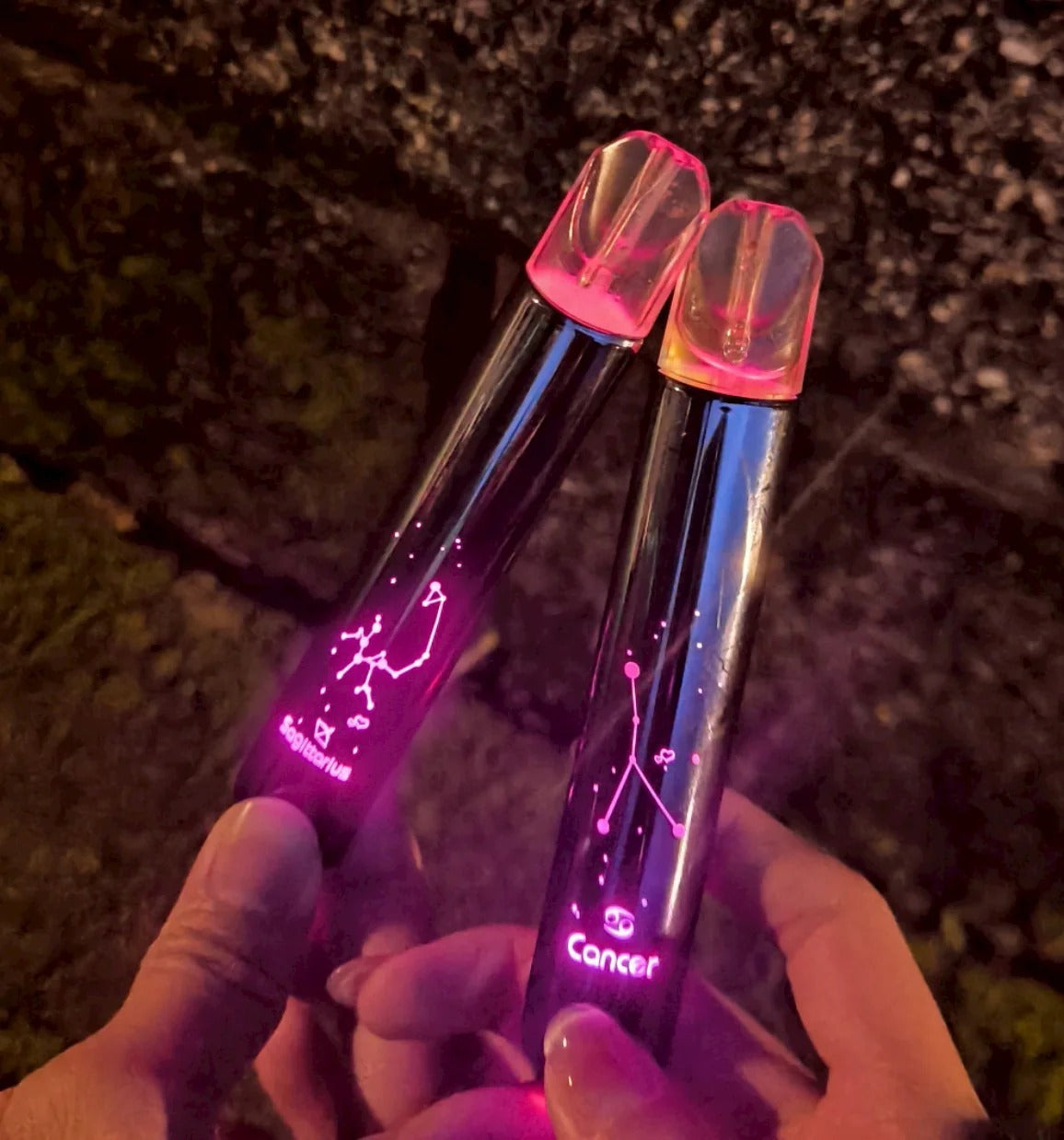 MSO 爅嘶十二星座主機｜發光電子煙主機｜通用一代煙彈｜Type-C快充｜炫彩LED燈效-台灣現貨