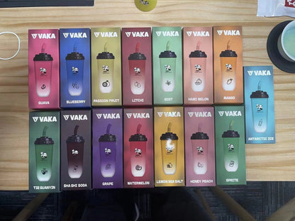 VAKA 奶茶杯 7500口 PUFFS 一次性電子煙｜VAKA Disposable Vape｜奶茶造型設計｜水果冰感口味拋棄式電子煙-VAKA糖果雲煙館